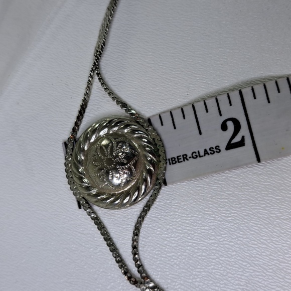 Silvertone concho Necklace 23" to 26" - Picture 10 of 10